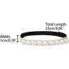 imageAllegra K Womens Beads Shoe Laces Detachable Elastic Shoe Strap for Heels 2 PairsWhiteapricot