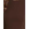 imageAllegra K Womens Bodycon Dresses Round Neck Long Sleeve Casual Work Outfits Peplum Sheath DressDark Brown