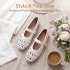 imageAllegra K Womens Buckle Round Toe Slip on Flats PumBeige2 Pumps65 M US