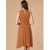 imageAllegra K Womens Casual Flowy Sundress Halter Neck Sleeveless Floral DressOrange