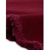 imageAllegra K Womens Casual Jean Skirt Back Slit Raw Hem Stretch High Waist Denim SkirtsDark Red