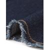 imageAllegra K Womens Casual Jean Skirt Back Slit Raw Hem Stretch High Waist Denim SkirtsNavy Blue