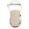 imageAllegra K Womens Closed Toe Platform Espadrilles Lace Wedge Heel SandalsWhite