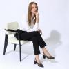 imageAllegra K Womens Pointed Toe Mesh Heel Buckle Decor Chunky Heels PumpsBlack