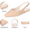 imageAllegra K Womens Pointed Toe Pumps Slingback Flat PumpsNudebuckle