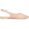 imageAllegra K Womens Pointed Toe Pumps Slingback Flat PumpsNudebuckle