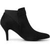 imageAllegra K Womens Pointed Toe Stiletto Heel Chelsea Ankle BootiesBlack