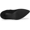 imageAllegra K Womens Pointed Toe Stiletto Heel Chelsea Ankle BootiesBlack