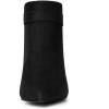 imageAllegra K Womens Pointed Toe Stiletto Heel Chelsea Ankle BootiesBlack