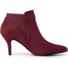 imageAllegra K Womens Pointed Toe Stiletto Heel Chelsea Ankle BootiesBurgundy