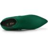 imageAllegra K Womens Pointed Toe Stiletto Heel Chelsea Ankle BootiesEmerald Green