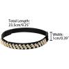 imageAllegra K Womens Rhinestone Detachable Elastic Band Ankle Shoe Straps for HeelsBlackgolden