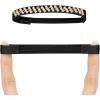 imageAllegra K Womens Rhinestone Detachable Elastic Band Ankle Shoe Straps for HeelsBlackgolden