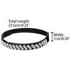 imageAllegra K Womens Rhinestone Detachable Elastic Band Ankle Shoe Straps for HeelsBlacksilver