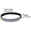 imageAllegra K Womens Rhinestone Detachable Elastic Band Ankle Shoe Straps for HeelsBluegolden