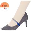 imageAllegra K Womens Rhinestone Detachable Elastic Band Ankle Shoe Straps for HeelsBluegolden
