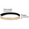imageAllegra K Womens Rhinestone Detachable Elastic Band Ankle Shoe Straps for HeelsPinkgolden