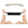 imageAllegra K Womens Rhinestone Detachable Elastic Band Ankle Shoe Straps for HeelsWhite
