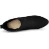 imageAllegra K Womens Round Toe Chunky High Heels Ankle Chelsea BootsBlack