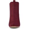 imageAllegra K Womens Round Toe Chunky High Heels Ankle Chelsea BootsBurgundy