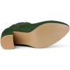 imageAllegra K Womens Round Toe Chunky High Heels Ankle Chelsea BootsGreen