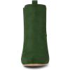imageAllegra K Womens Round Toe Chunky High Heels Ankle Chelsea BootsGreen
