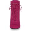 imageAllegra K Womens Stiletto Heel Pointed Toe Chelsea BootiesHot Pink