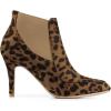 imageAllegra K Womens Stiletto Heel Pointed Toe Chelsea BootiesLeopard
