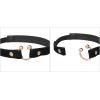 imageAllegra K Womens U Shape Shoe Lace Belt Shoe Ankle Detachable Elastic Straps for HeelsSuede Black