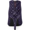 imageAllegra K Womens V Cutout Pointed Toe Heel Ankle BootsPurple