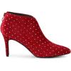 imageAllegra K Womens V Cutout Pointed Toe Heel Ankle BootsRed
