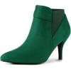 imageAllegra K Womens Pointed Toe Stiletto Heel Chelsea Ankle BootiesEmerald Green