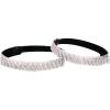 imageAllegra K Womens Rhinestone Detachable Elastic Band Ankle Shoe Straps for HeelsPinksilver