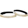imageAllegra K Womens Rhinestone Detachable Elastic Band Ankle Shoe Straps for HeelsWhite