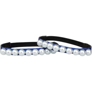 imageAllegra K Womens Beads Shoe Laces Detachable Elastic Shoe Strap for Heels 2 PairsBlue