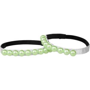 imageAllegra K Womens Beads Shoe Laces Detachable Elastic Shoe Strap for Heels 2 PairsGreen