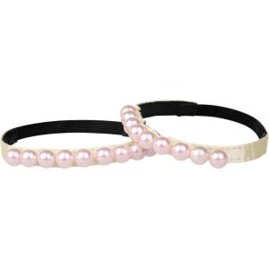 imageAllegra K Womens Beads Shoe Laces Detachable Elastic Shoe Strap for Heels 2 PairsPink