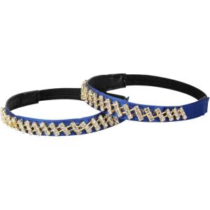 imageAllegra K Womens Rhinestone Detachable Elastic Band Ankle Shoe Straps for HeelsBluegolden
