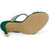 imageAllegra K Womens Open Toe Stiletto Heel Rhinestone Mules Emerald Green Sandals 9 m US