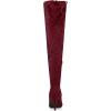imageAllegra K Womens Stiletto Heels Thigh High Over the Burgundy Knee High Boots 8 M US