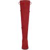 imageAllegra K Womens Stiletto Heels Thigh High Red Over Knee High Boots 8 M US