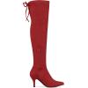 imageAllegra K Womens Stiletto Heels Thigh High Red Over Knee High Boots 8 M US