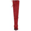 imageAllegra K Womens Stiletto Heels Thigh High Red Over Knee High Boots 8 M US