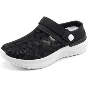imageAllegra K Womens Clogs Garden Shoes Slip on Sandals Breathable Summer Walking SlippersBlack