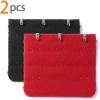 imageAllegra K 3 Hook 3 Row Stretchy Bra Strap Extenders Buckle Hooks Bra Band for WomenBlackred