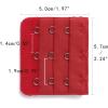 imageAllegra K 3 Hook 3 Row Stretchy Bra Strap Extenders Buckle Hooks Bra Band for WomenBlackredwhitebeige