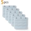 imageAllegra K 3 Hook 3 Row Stretchy Bra Strap Extenders Buckle Hooks Bra Band for WomenBlue Gray