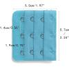 imageAllegra K 3 Hook 3 Row Stretchy Bra Strap Extenders Buckle Hooks Bra Band for WomenBright Blue