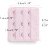 imageAllegra K 3 Hook 3 Row Stretchy Bra Strap Extenders Buckle Hooks Bra Band for WomenDark Pink