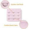 imageAllegra K 3 Hook 3 Row Stretchy Bra Strap Extenders Buckle Hooks Bra Band for WomenDiverse Color